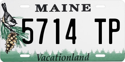 ME license plate 5714TP