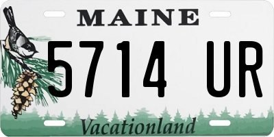 ME license plate 5714UR