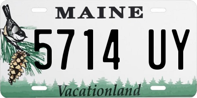 ME license plate 5714UY