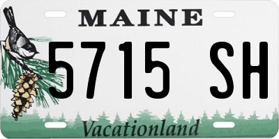 ME license plate 5715SH