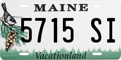 ME license plate 5715SI
