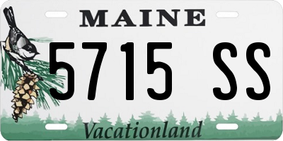 ME license plate 5715SS