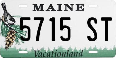 ME license plate 5715ST