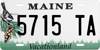 ME license plate 5715TA