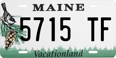 ME license plate 5715TF