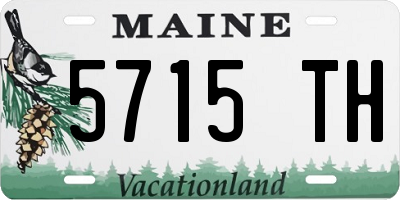 ME license plate 5715TH