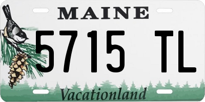 ME license plate 5715TL