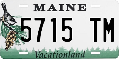 ME license plate 5715TM