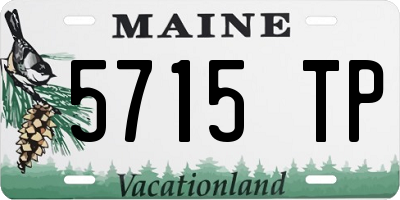 ME license plate 5715TP