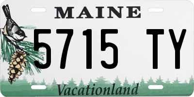ME license plate 5715TY