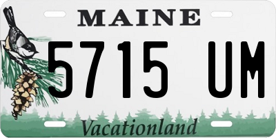 ME license plate 5715UM