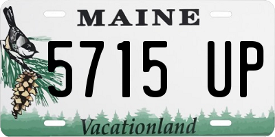 ME license plate 5715UP