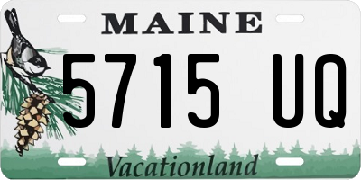 ME license plate 5715UQ