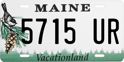 ME license plate 5715UR