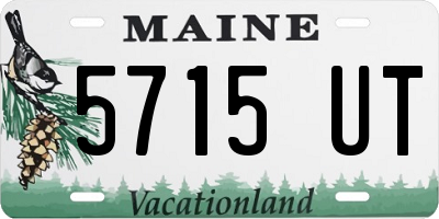 ME license plate 5715UT