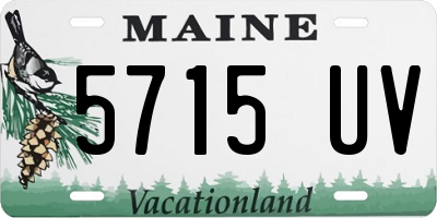 ME license plate 5715UV