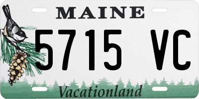 ME license plate 5715VC