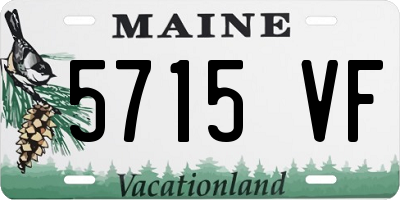 ME license plate 5715VF