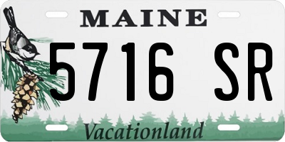 ME license plate 5716SR