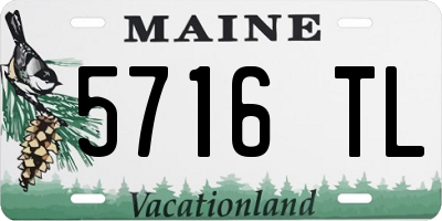 ME license plate 5716TL