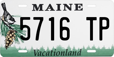 ME license plate 5716TP