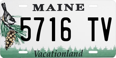 ME license plate 5716TV