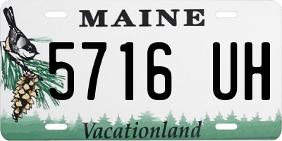 ME license plate 5716UH