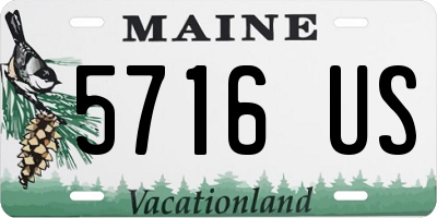ME license plate 5716US