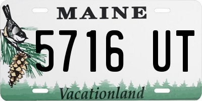 ME license plate 5716UT