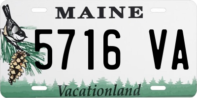 ME license plate 5716VA