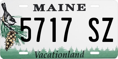 ME license plate 5717SZ