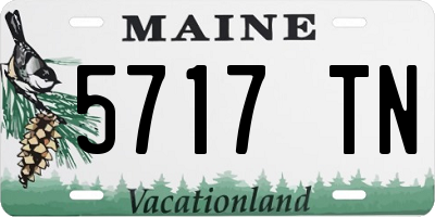 ME license plate 5717TN