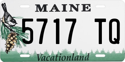 ME license plate 5717TQ