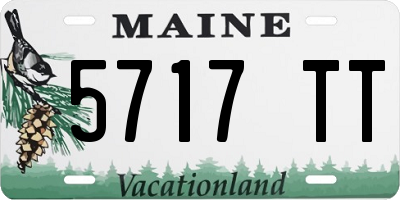 ME license plate 5717TT