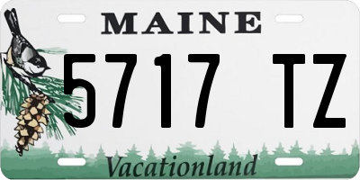 ME license plate 5717TZ