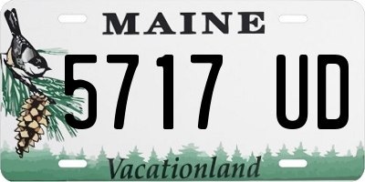 ME license plate 5717UD