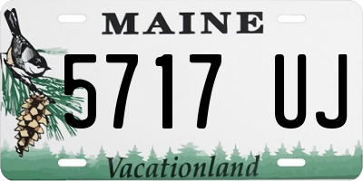 ME license plate 5717UJ