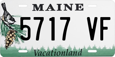 ME license plate 5717VF