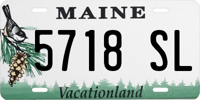 ME license plate 5718SL