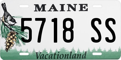ME license plate 5718SS