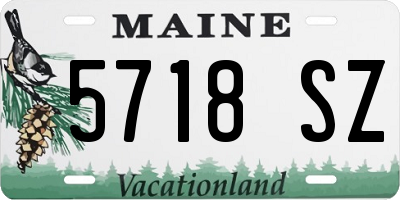 ME license plate 5718SZ