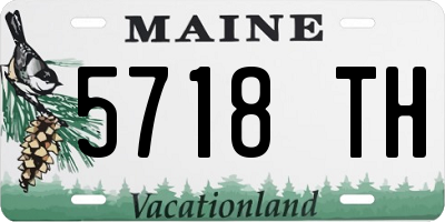 ME license plate 5718TH