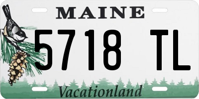 ME license plate 5718TL