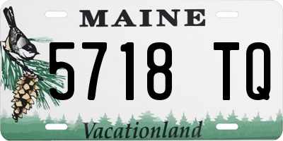 ME license plate 5718TQ