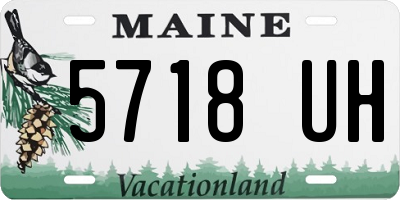 ME license plate 5718UH