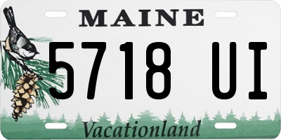 ME license plate 5718UI