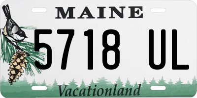 ME license plate 5718UL