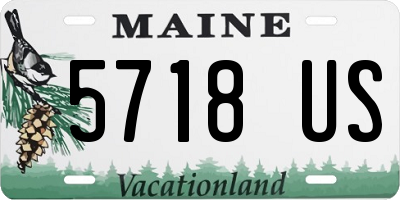ME license plate 5718US