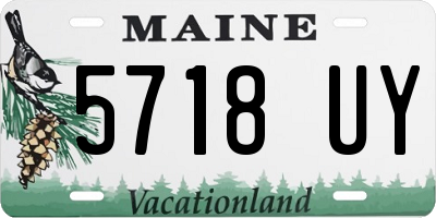 ME license plate 5718UY