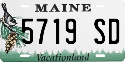 ME license plate 5719SD